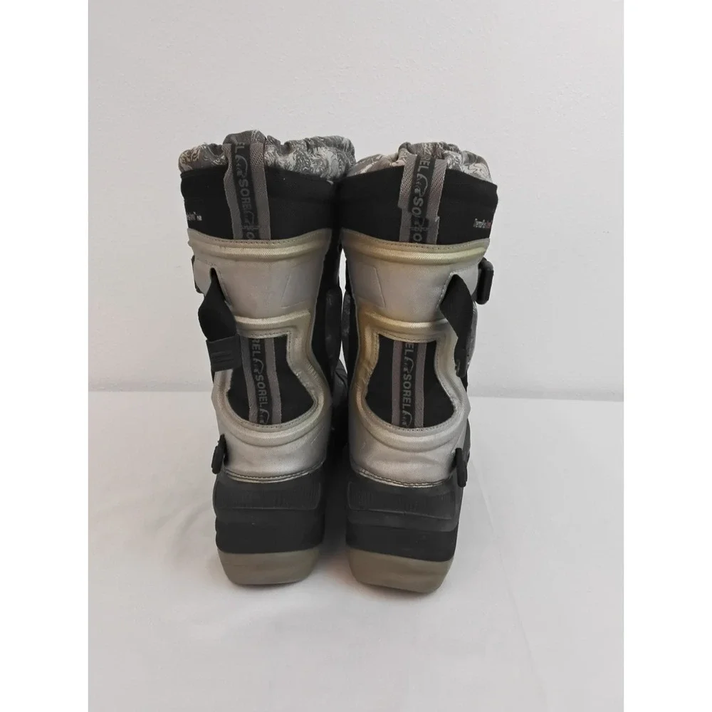 Sorel Alpha Trac Buckle Waterproof Insulated Boots Men's 15 Black/Gray #W4720